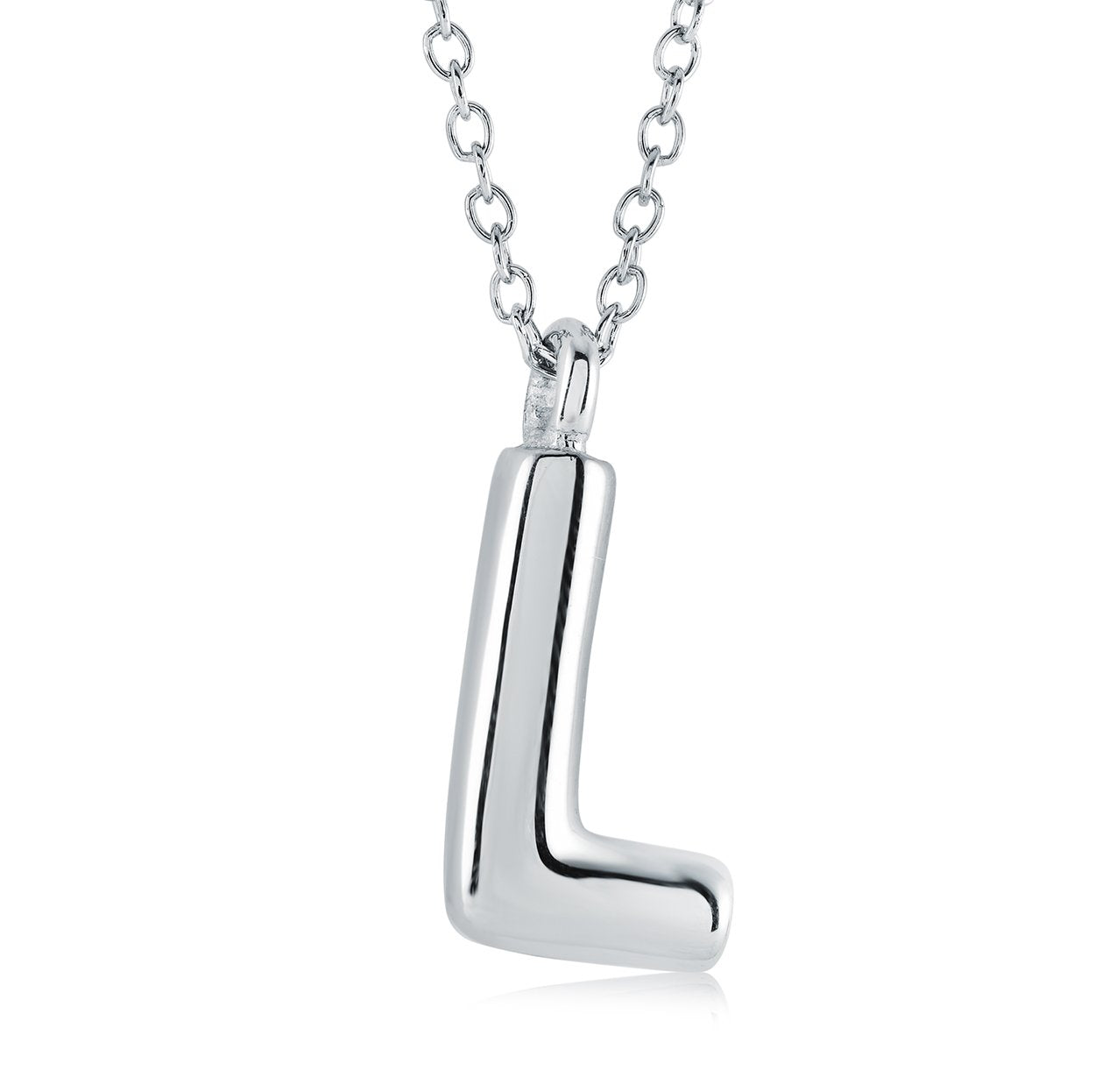 Initial 'L' Bubble, Stainless Steel