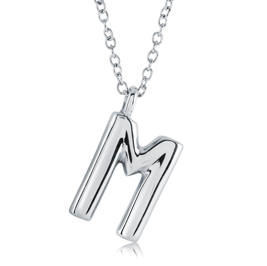 Initial 'M' Bubble, Stainless Steel