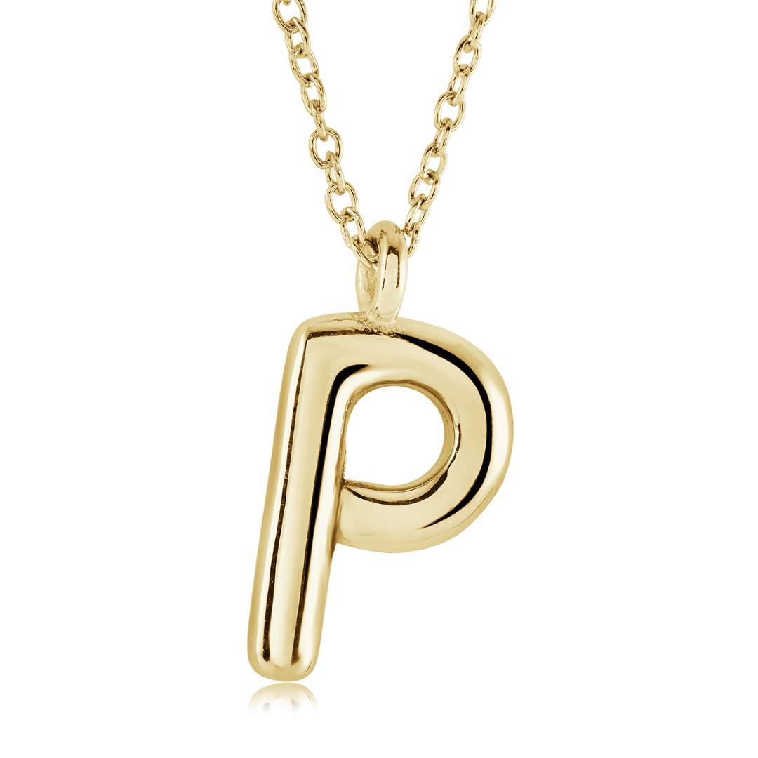 Initial 'P' Bubble, GP, Stainless Steel