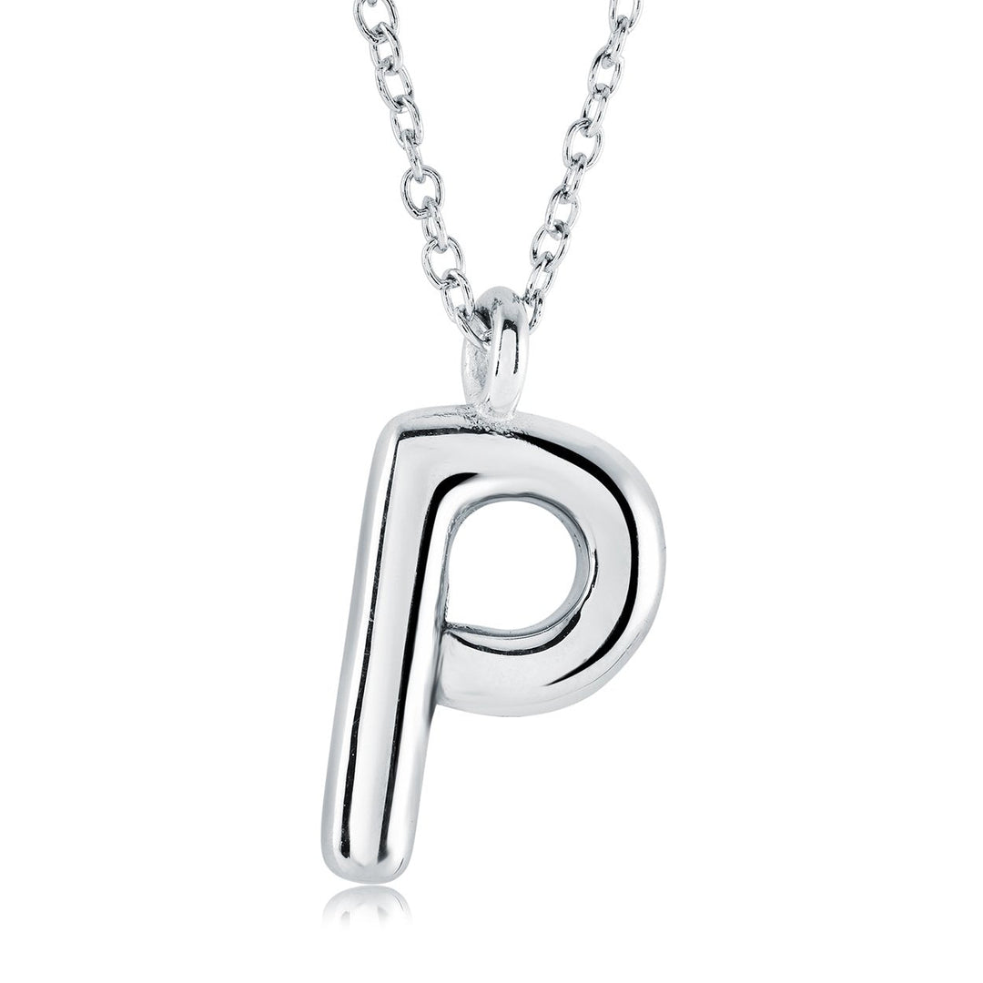Initial 'P' Bubble, Stainless Steel