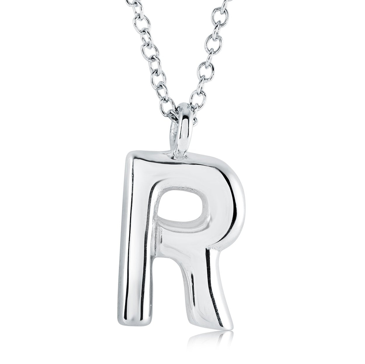 Initial 'R' Bubble, Stainless Steel