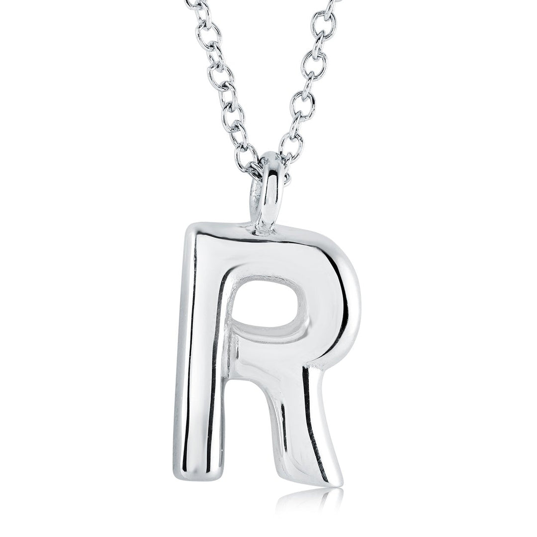 Initial 'R' Bubble, Stainless Steel
