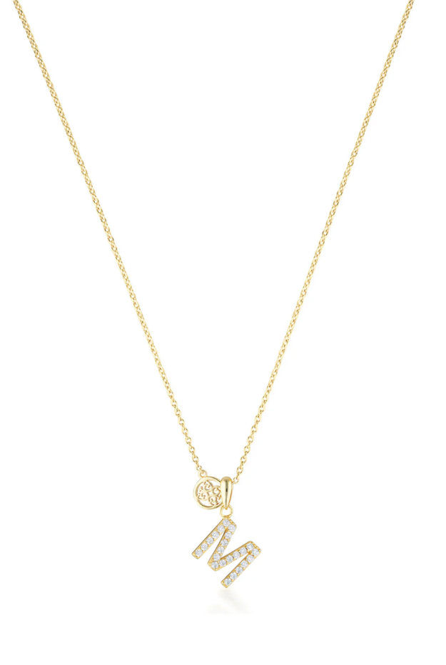 Luxury Letters 'M' with CZ Accents