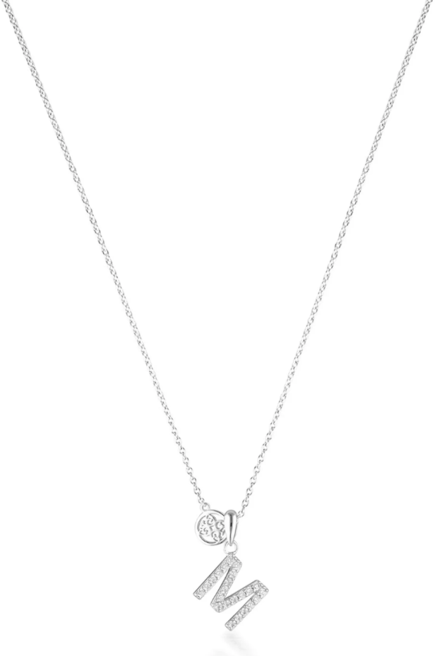 Luxury Letters 'M' with CZ Accents