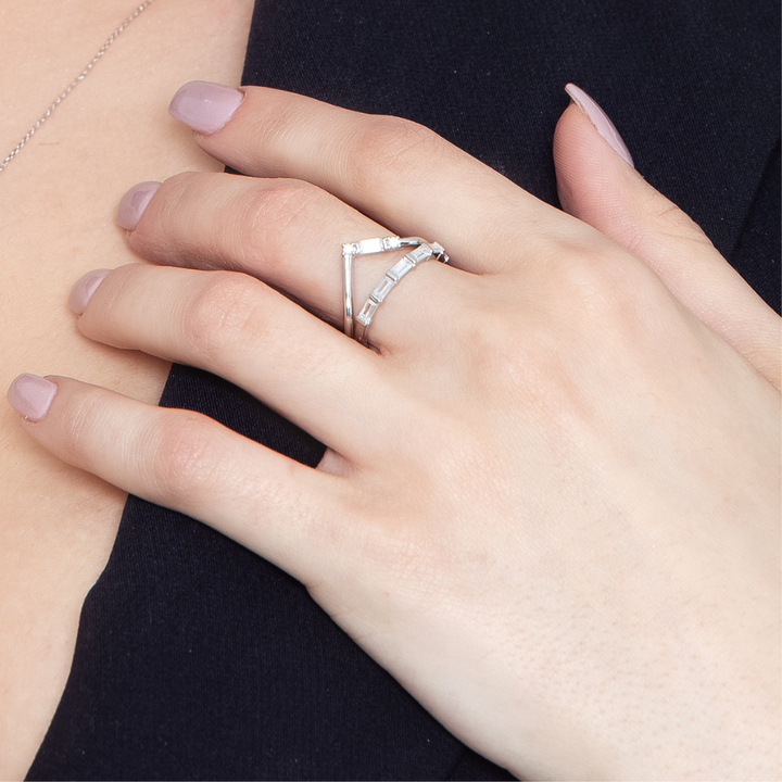 The Layered Edit Tiga Rhodium-Plated Sterling Silver Ring