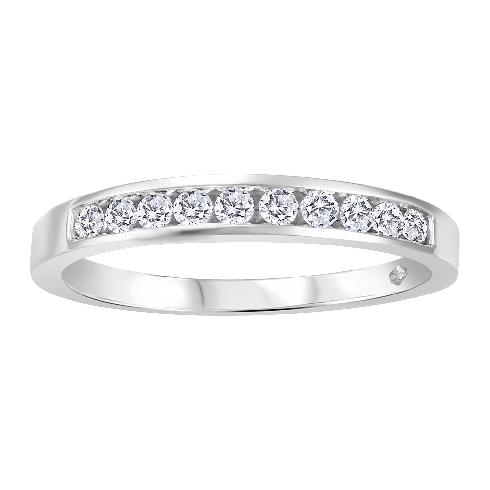10K Channel Diamond Band 0.15TDW