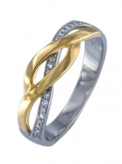 FINAL SALE -14 Karat Diamond Contemporary Ring, 0.24 TDW
