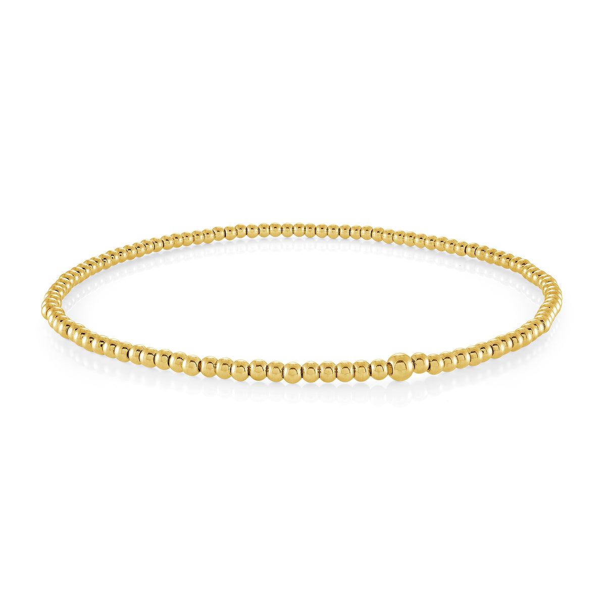 Veloria 3MM Slip-On Beaded Ball Anklet