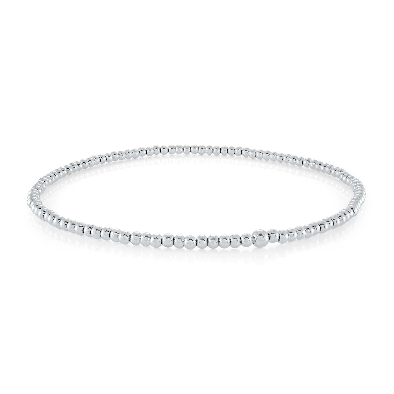 Veloria 3MM Slip-On Beaded Ball Anklet