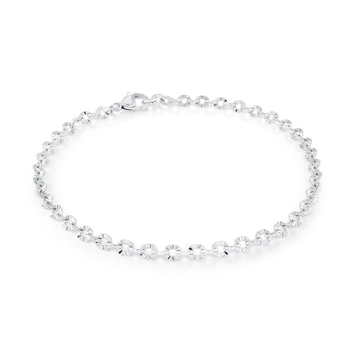 Veloria Laser-Cut 4MM Sparkle Anklet