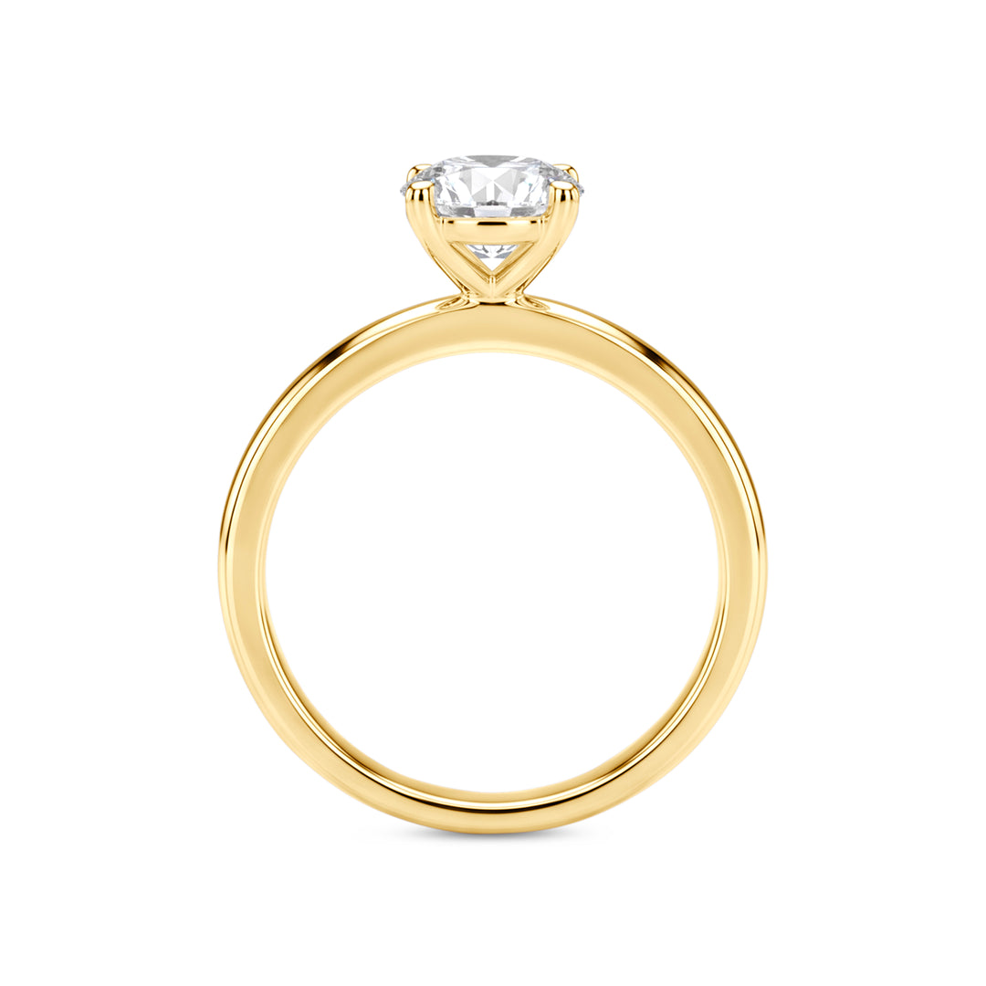 Love Grown 14ky LG 1.00ct Oval Cut Engagement Ring