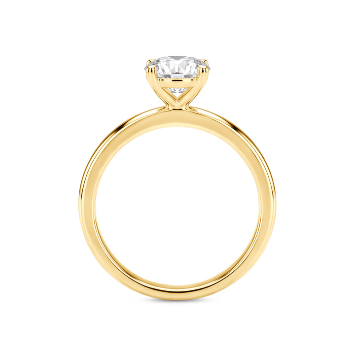 Love Grown 14ky LG 1.00ct Oval Cut Engagement Ring