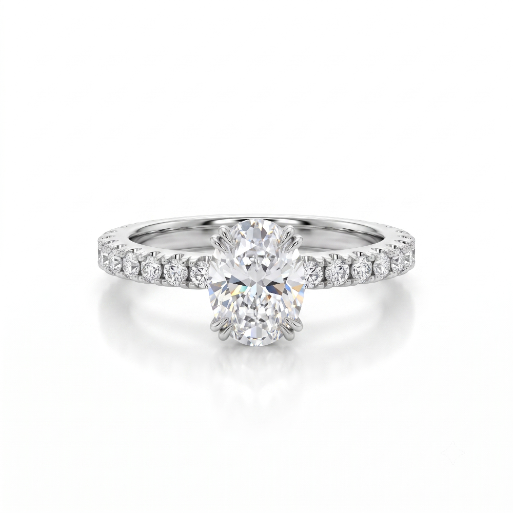 Love Grown 14k white gold mult