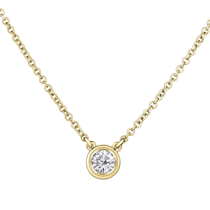 14 Karat 0.182TDW Diamond Necklace, 18"