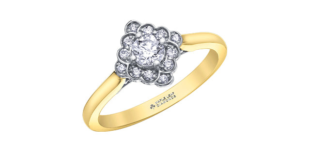 Maple Leaf Diamonds Engagement Ring