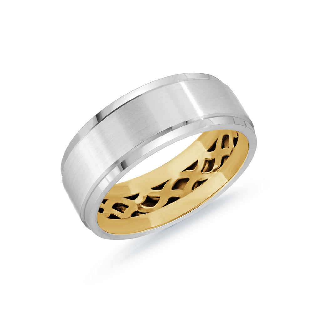 Mardini Precision - Fancy Carved 8MM Gold Ring