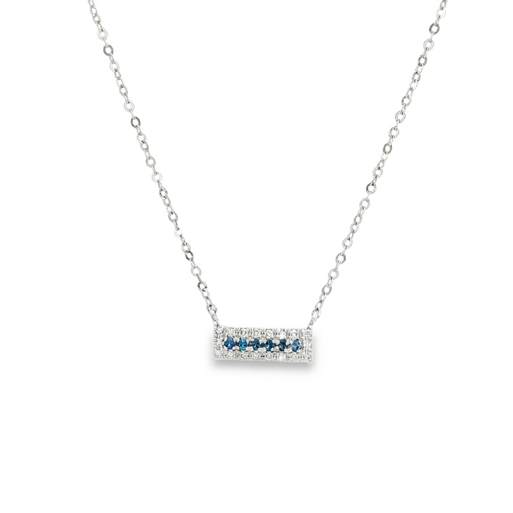 10k white gold diamond and blu