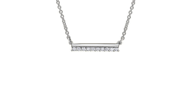 10k white gold offset diamond