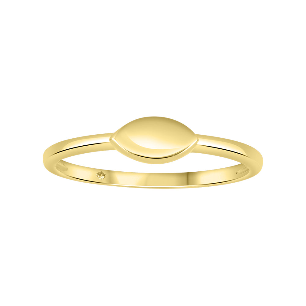 10k yellow gold mini signet ri