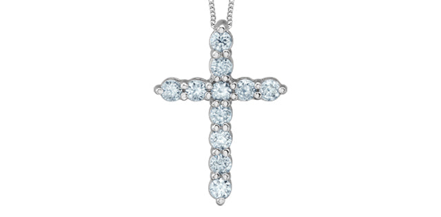 Cross Pendant with Lab-Grown Diamonds, 0.25TDW