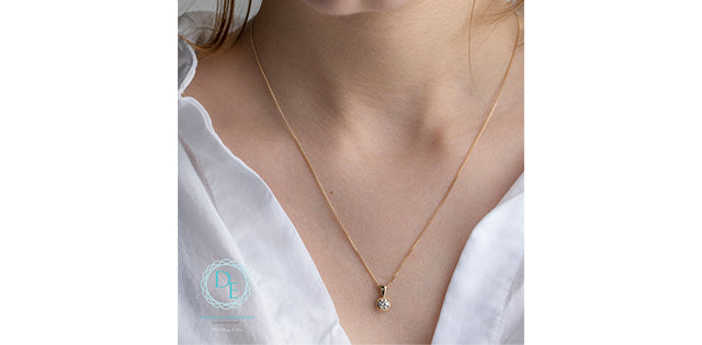 Lab-Grown Solitaire Diamond Pendant, 0.30TDW