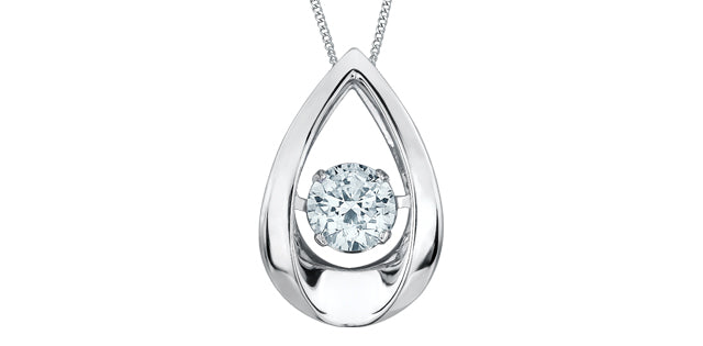 Lab-Grown Pulse Diamond Pendant, 0.30TDW
