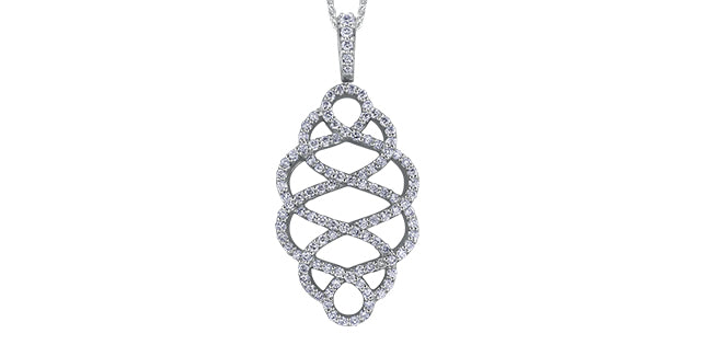 10 Karat 0.37TDW Diamond Necklace, 18"