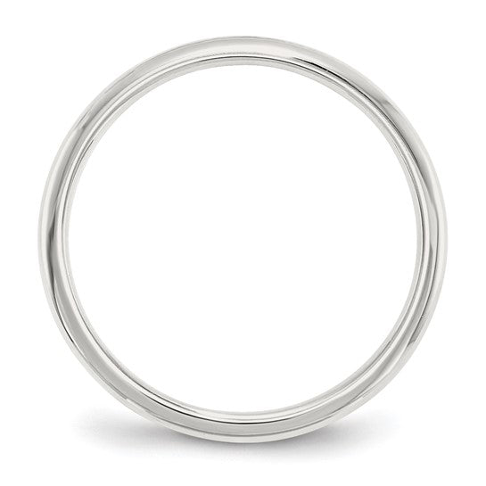2MM Comfort Fit Sterling Silver Domed Band, size 7.0