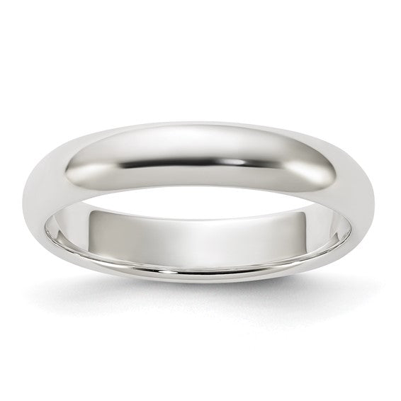 Sterling silver 4mm domed band