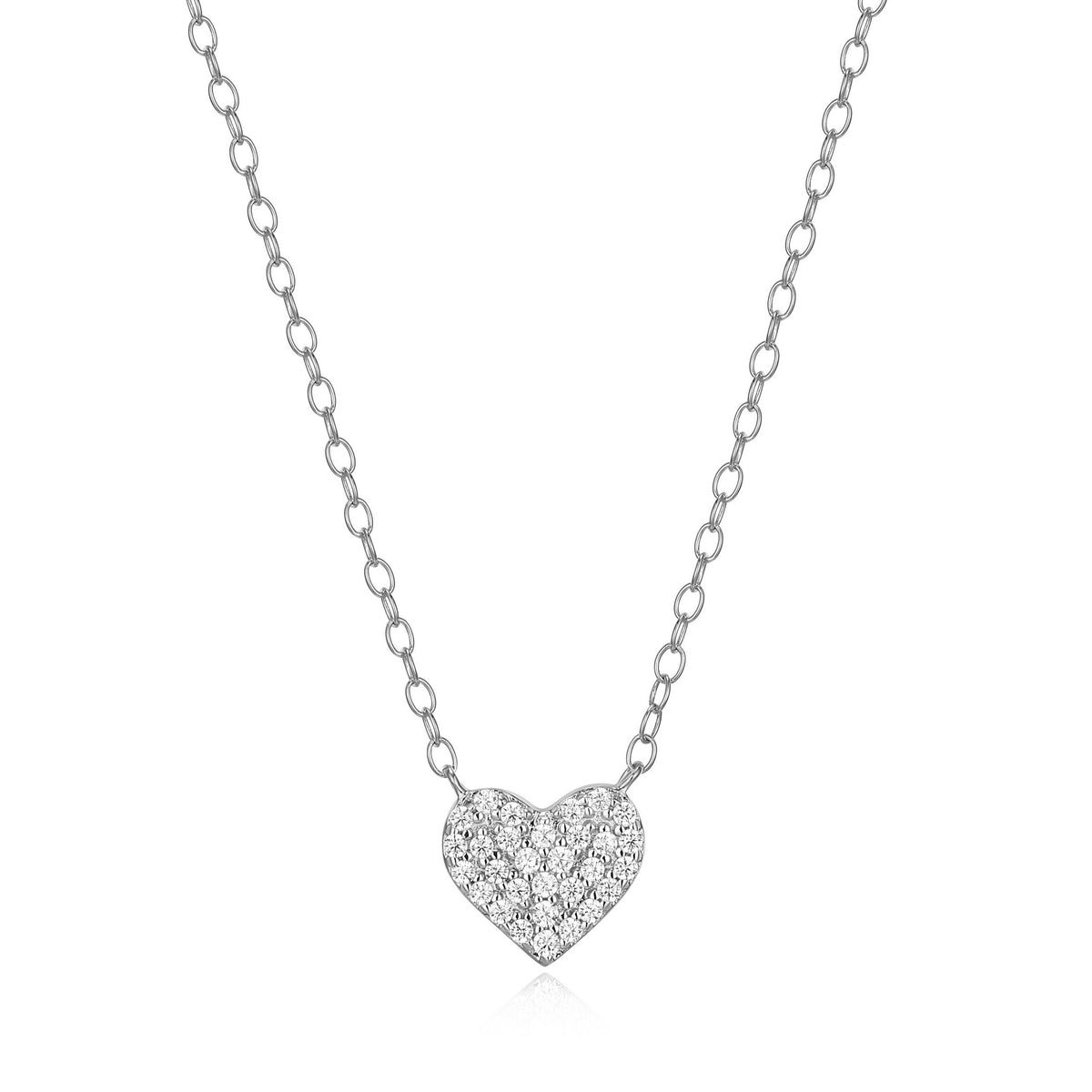 "M" 925 sterling silver heart