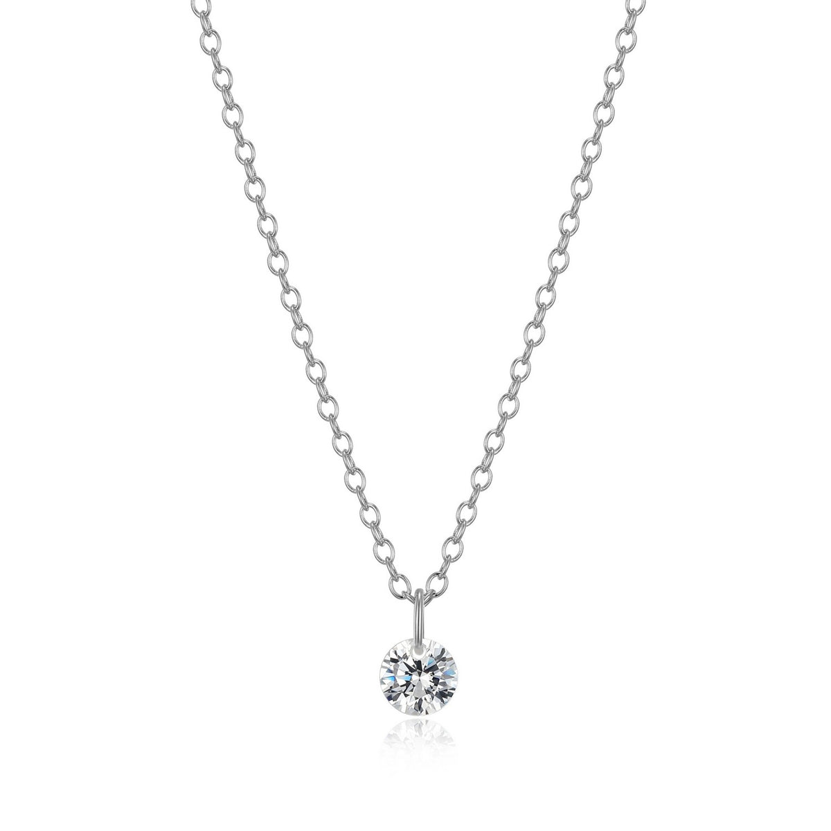 FINAL SALE - 4.5mm Diamondlite CZ Pendant.