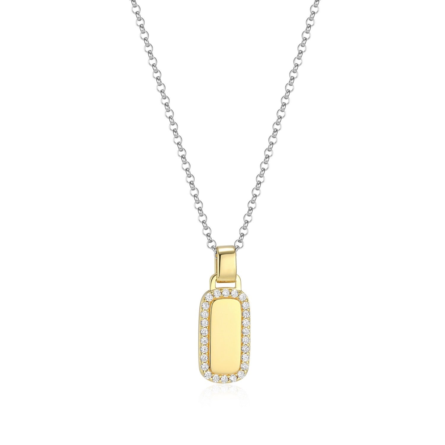 15x7mm Engraveable Dog Tag Pendant.