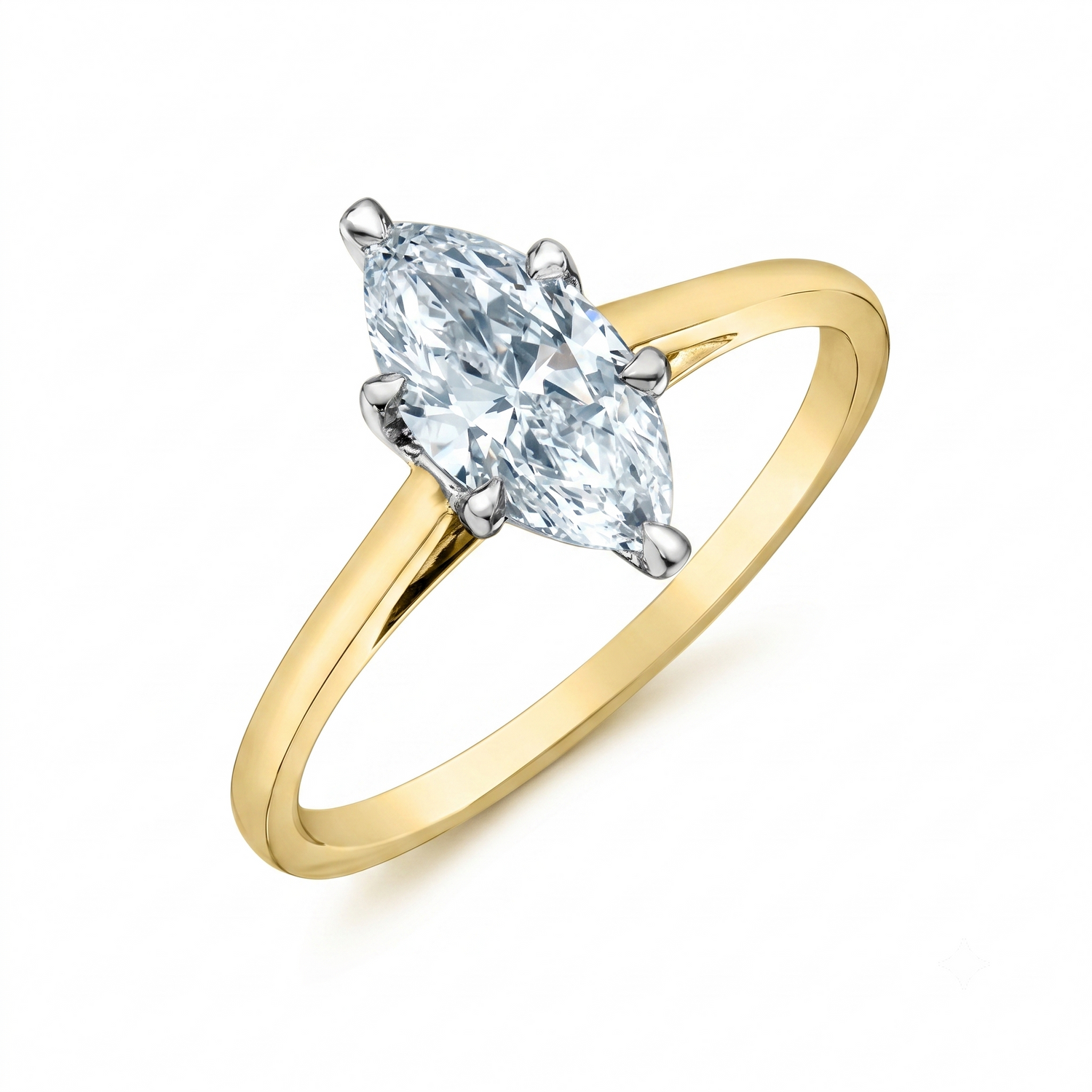 Diamond Evolution 14ky 1.04ct LG Marquis Cut Solitaire Engagment ring