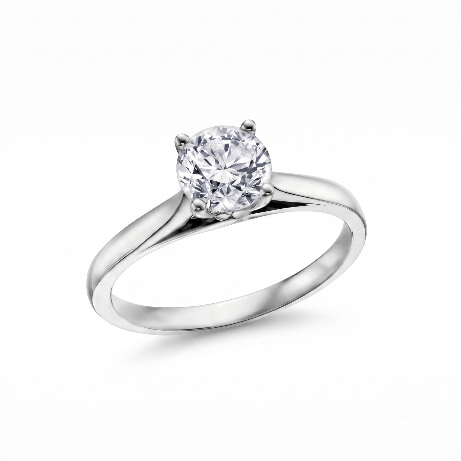 I Am Canadian 0.30 CT Round Diamond Solitiare Engagement Ring