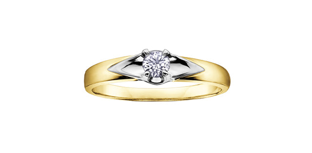 10k Canadian Diamond Engagement Ring