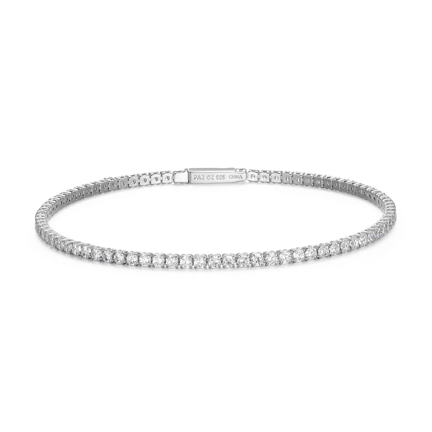 Sterling Silver Tennis Bracelet, 7.5"