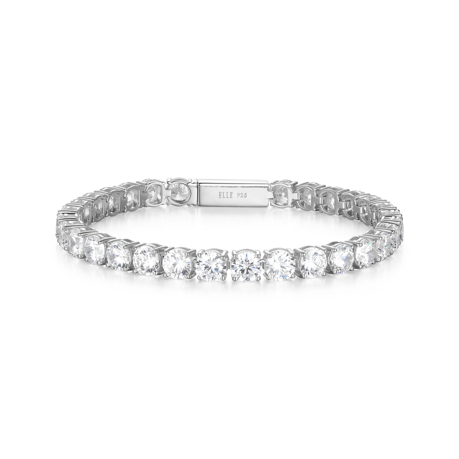 ELLE "Stardust" 5mm Round Cubic Zirconia Tennis Bracelet
