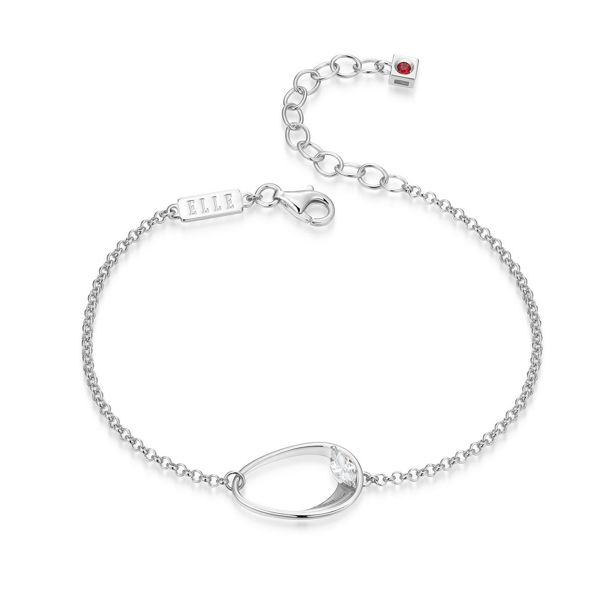 Oval "Wink" Bracelet with Marquise CZ