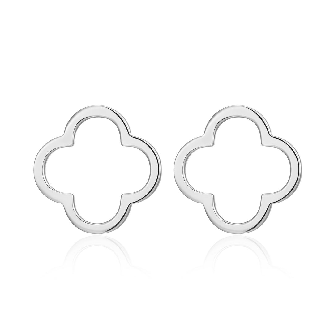 Open Clover Stud Earrings