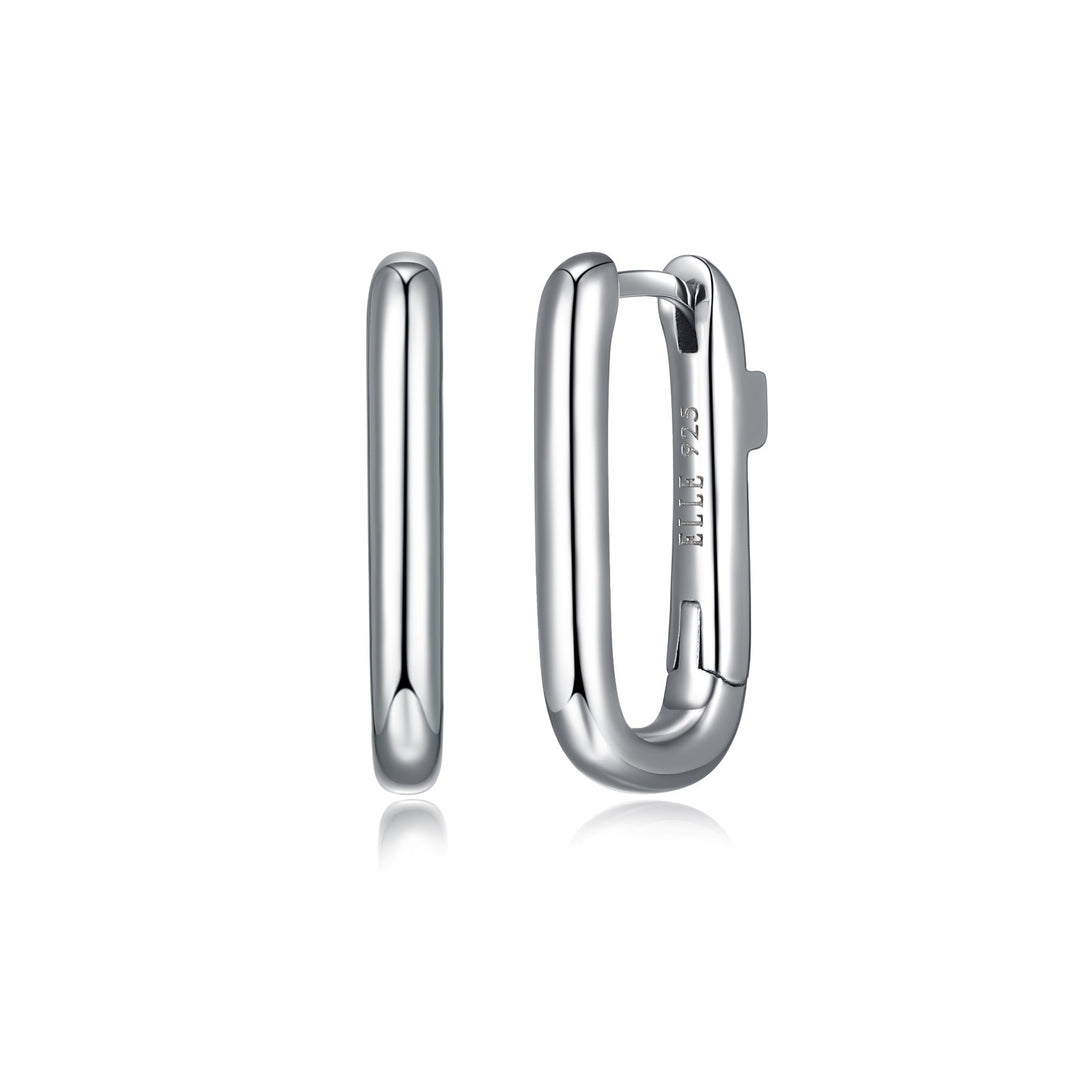 Rectangle Huggie Earrings