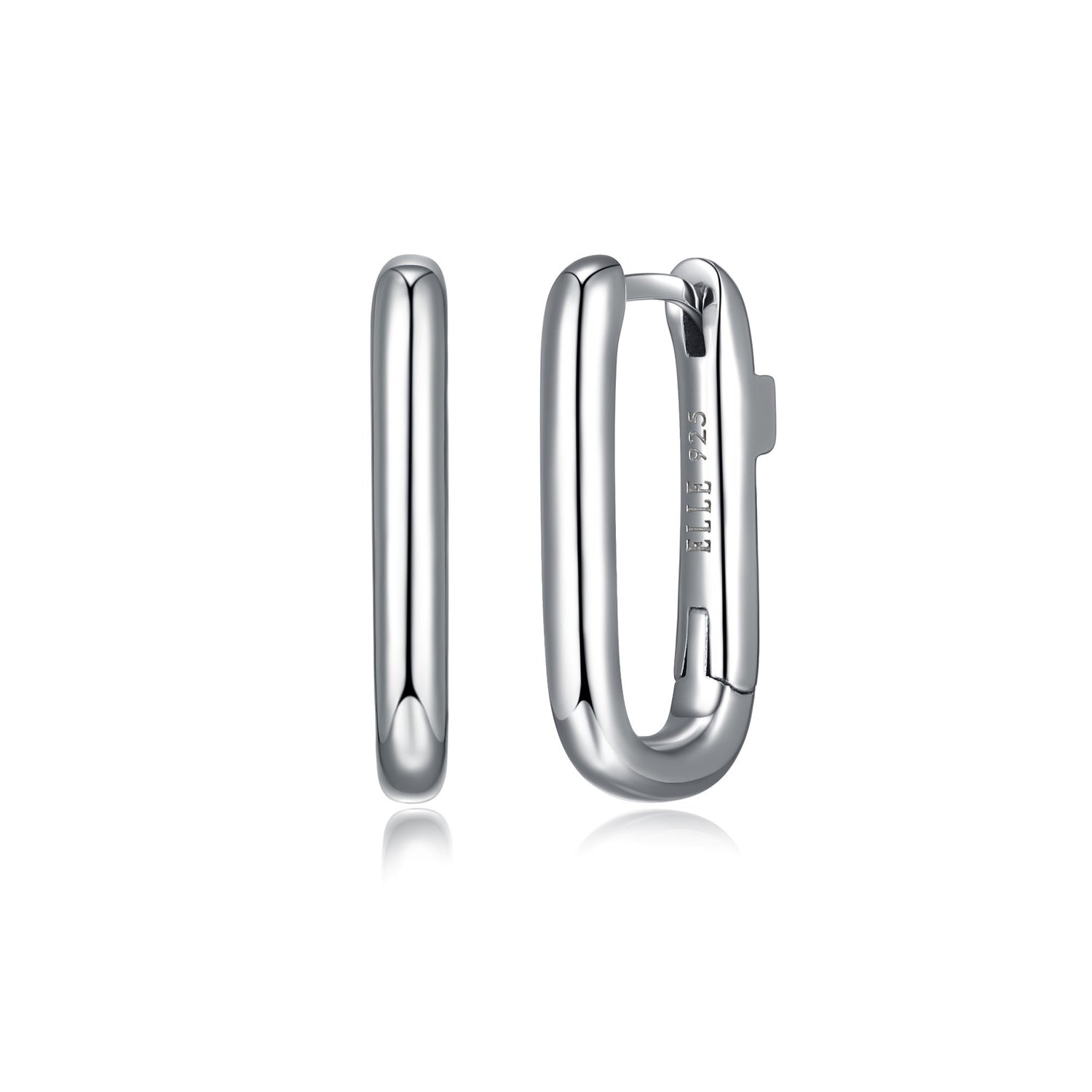 Rectangle Huggie Earrings