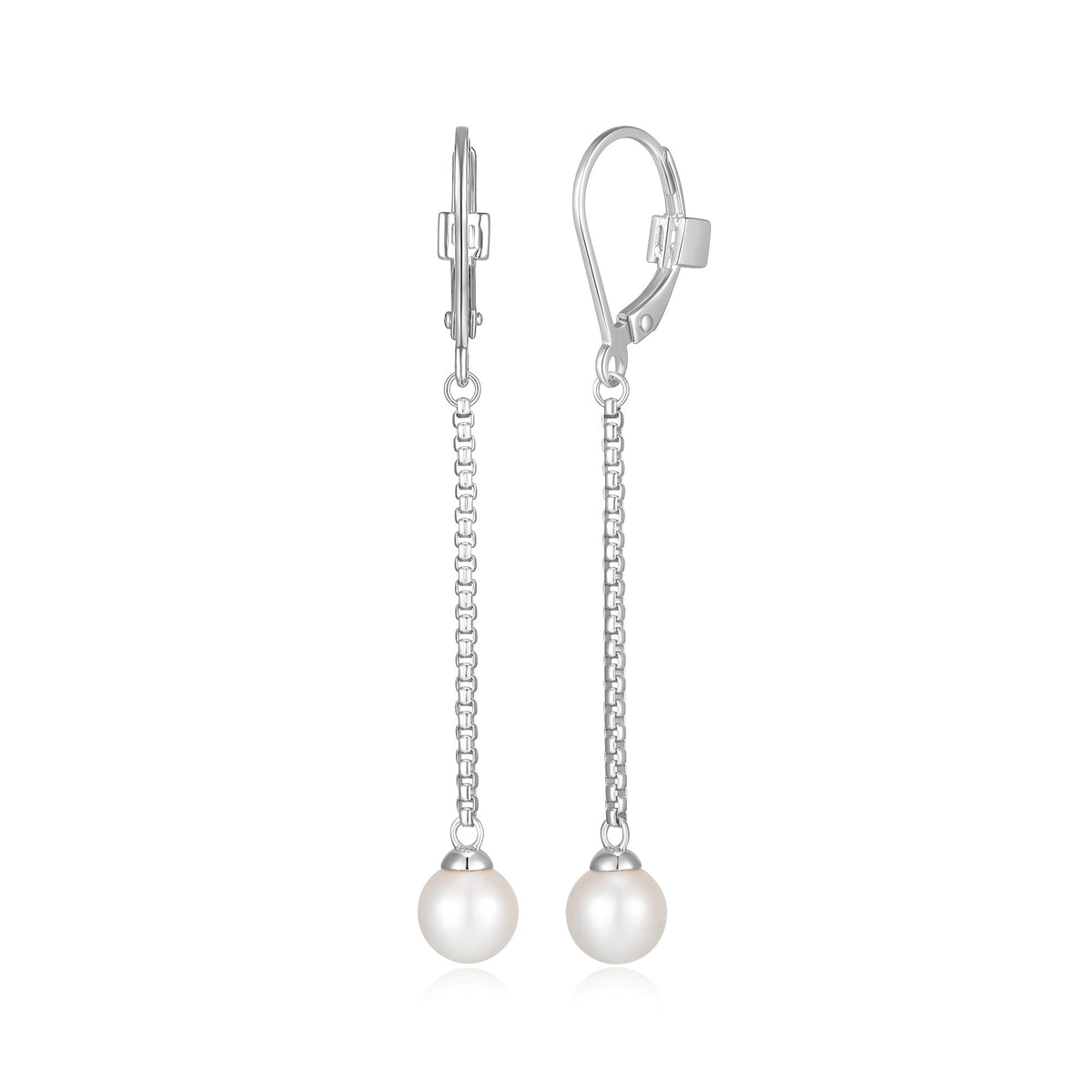 FINAL SALE - White Pearl Drop Earrings