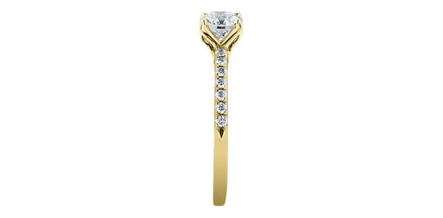 14k Canadian Diamond Engagement Ring,