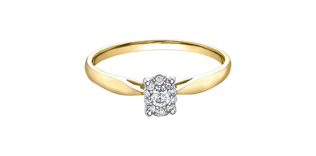 10k Yellow Gold Oval Engagement Ring