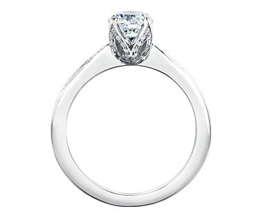 18k Maple Leaf Diamonds Eternal Flames Engagement Ring