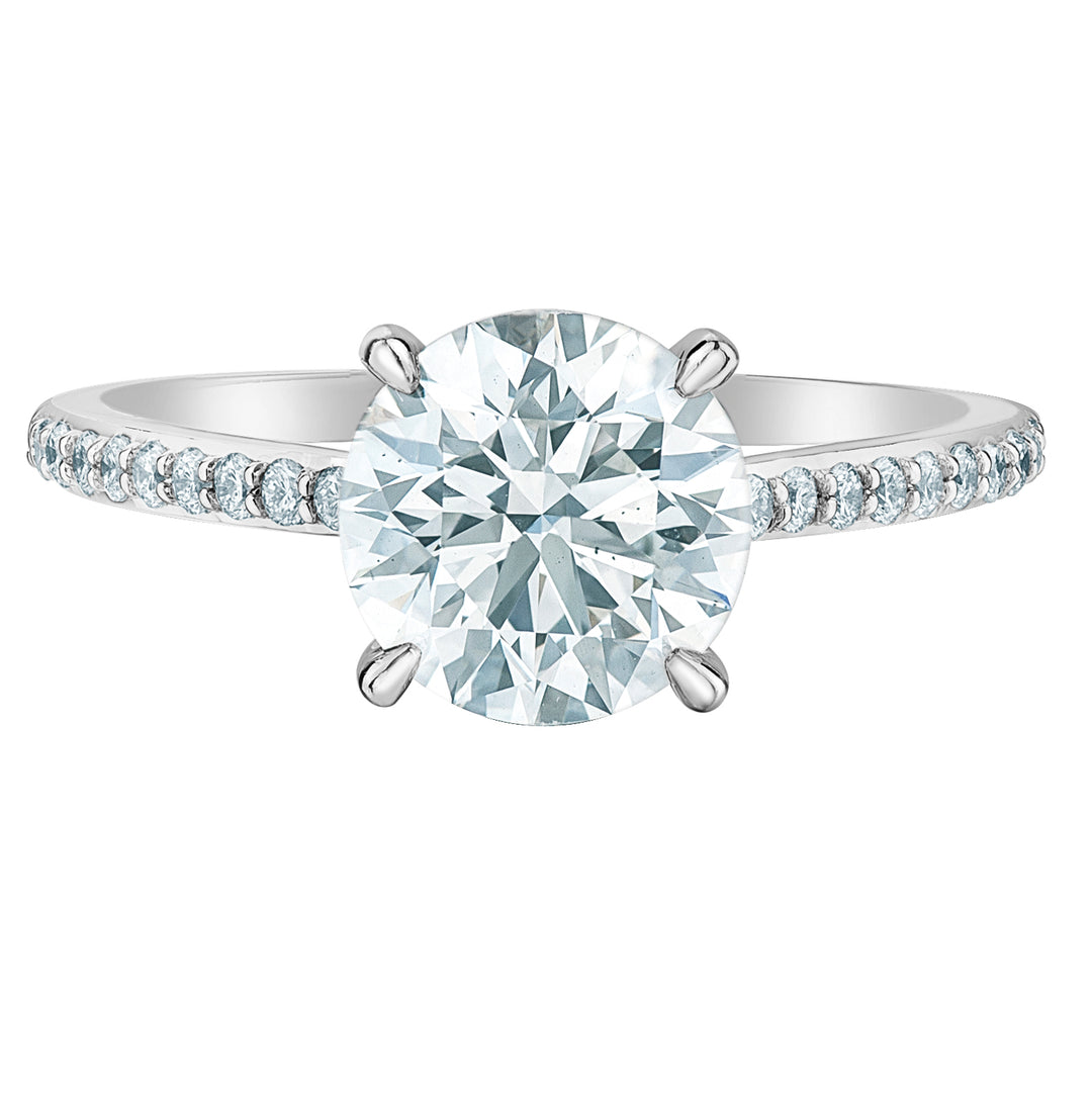 Multi-Stone Cathedral Engagement Ring