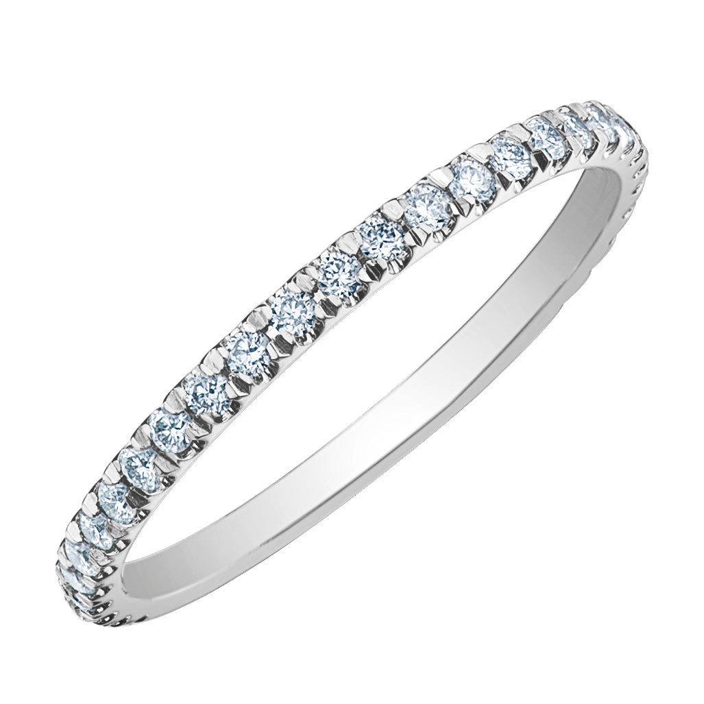 Diamond Evolution 14K White Gold 0.32tdw Diamond Stackable Band