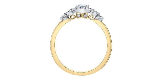 Maple Leaf Diamonds Tides of Love Engagement ring