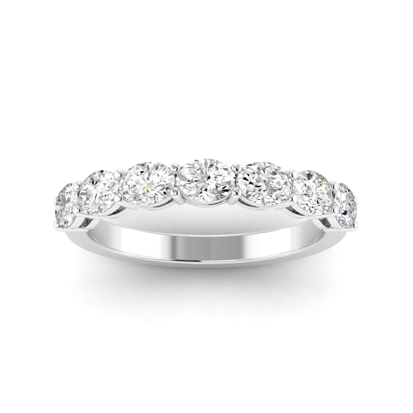Everlee 14K Lab-Grown Ovel Diamond Band, 1.15 TDW