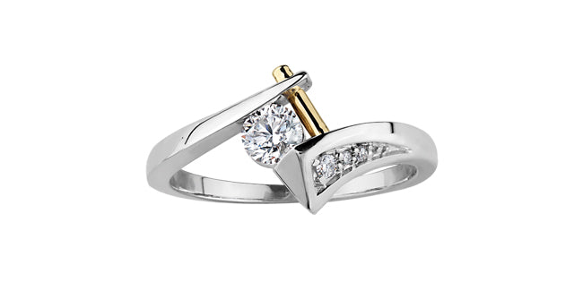 I Am Canadian 14k unique multi stone statement ring 0.35tdw